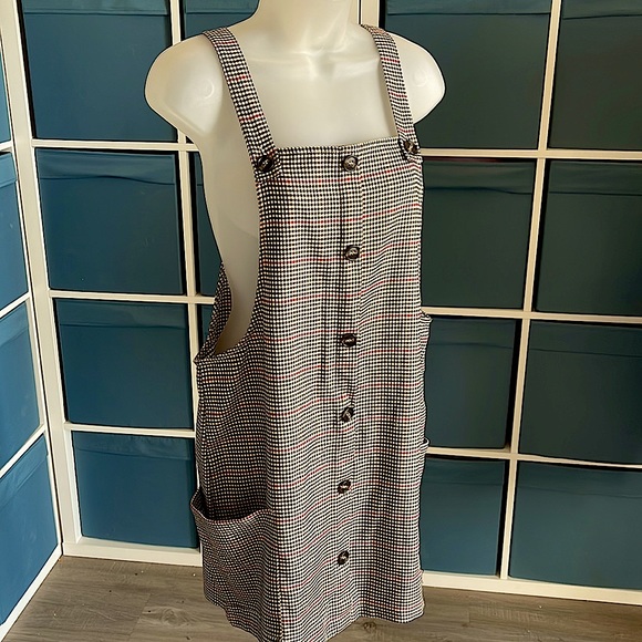 mixed threads Dresses & Skirts - Mixed threads Y2K adorable plaid fall dress 🤎🖤❤️